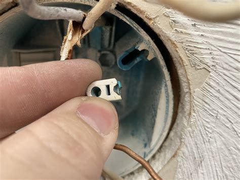 how to replace broken ceiling electrical box|repair stripped plastic electrical box.